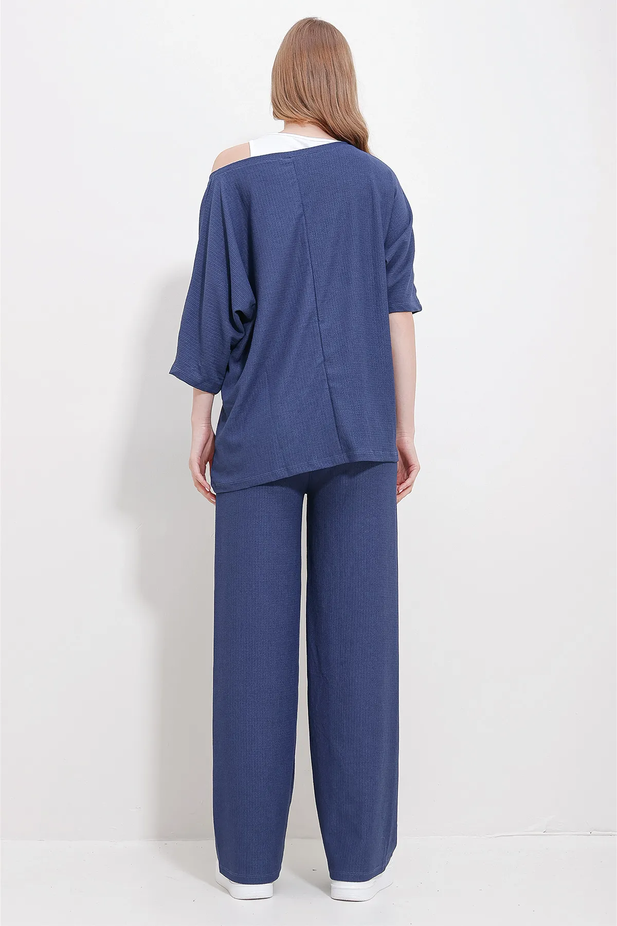 Trend Alaçatı Stili  Zweiteiler - Dunkelblau - Regular Fit