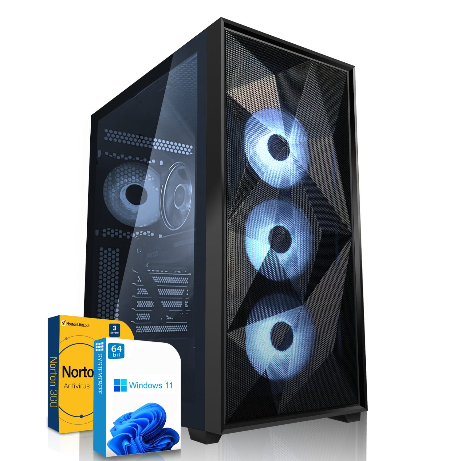 SYSTEMTREFF Gaming-PC (AMD Ryzen 7 7800X3D, Radeon RX 7800 XT, 32 GB RAM, 1000 GB SSD, Luftkühlung, Windows 11, WLAN)