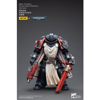 Warhammer 40k Actionfigur 1/18 Black Templars Primaris Sword Brethren Harmund 12 cm