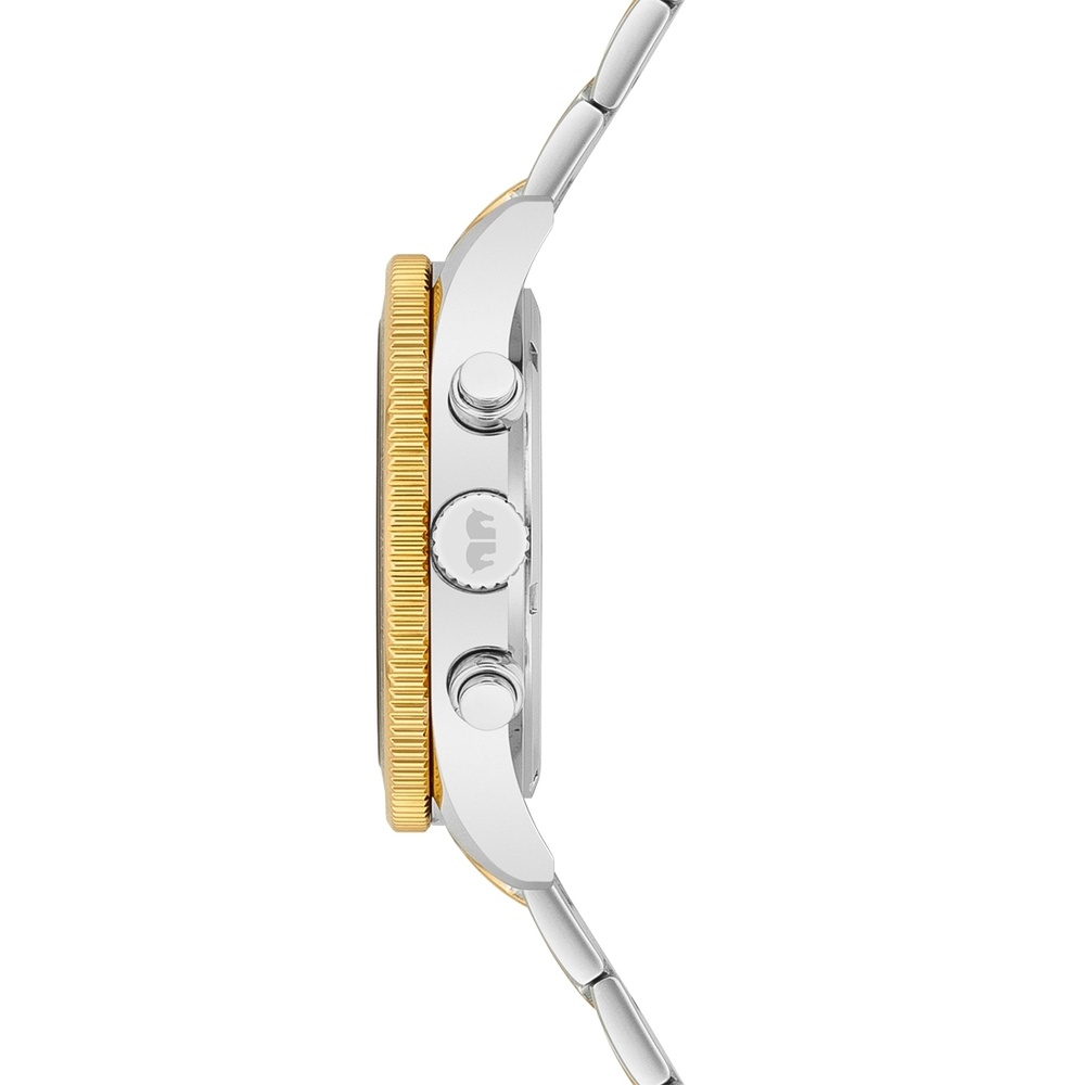 Rhodenwald & Söhne Chronographe Karthago II en Argent Acier inoxydable en Argent/or jaune Montre