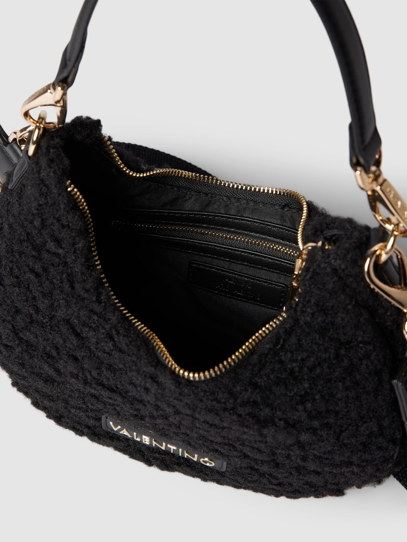 Handtasche mit Teddyfell Modell 'SPECIAL CAMY' in schwarz