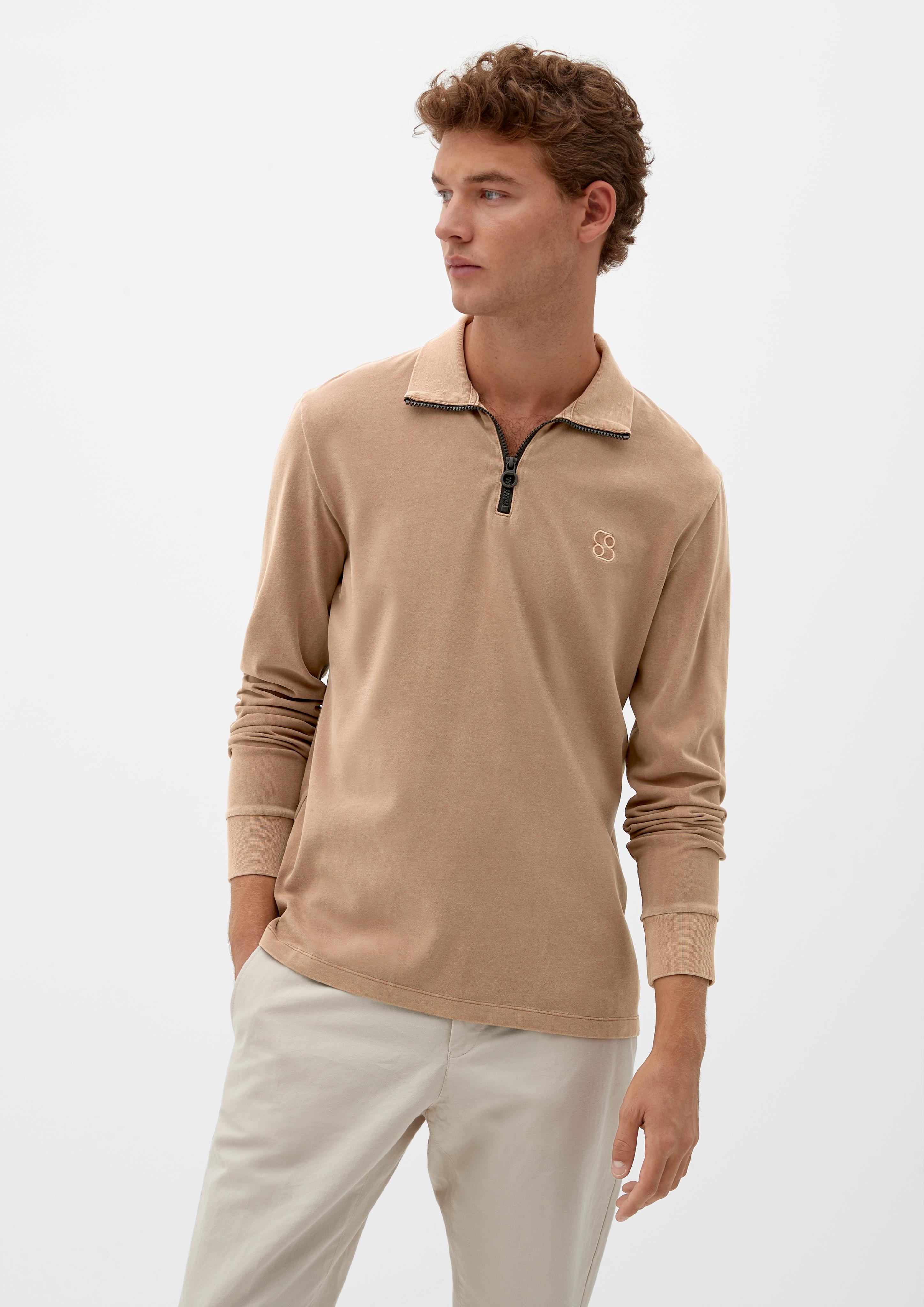 Shirt mit Troyer-Kragen  2119211-8592
