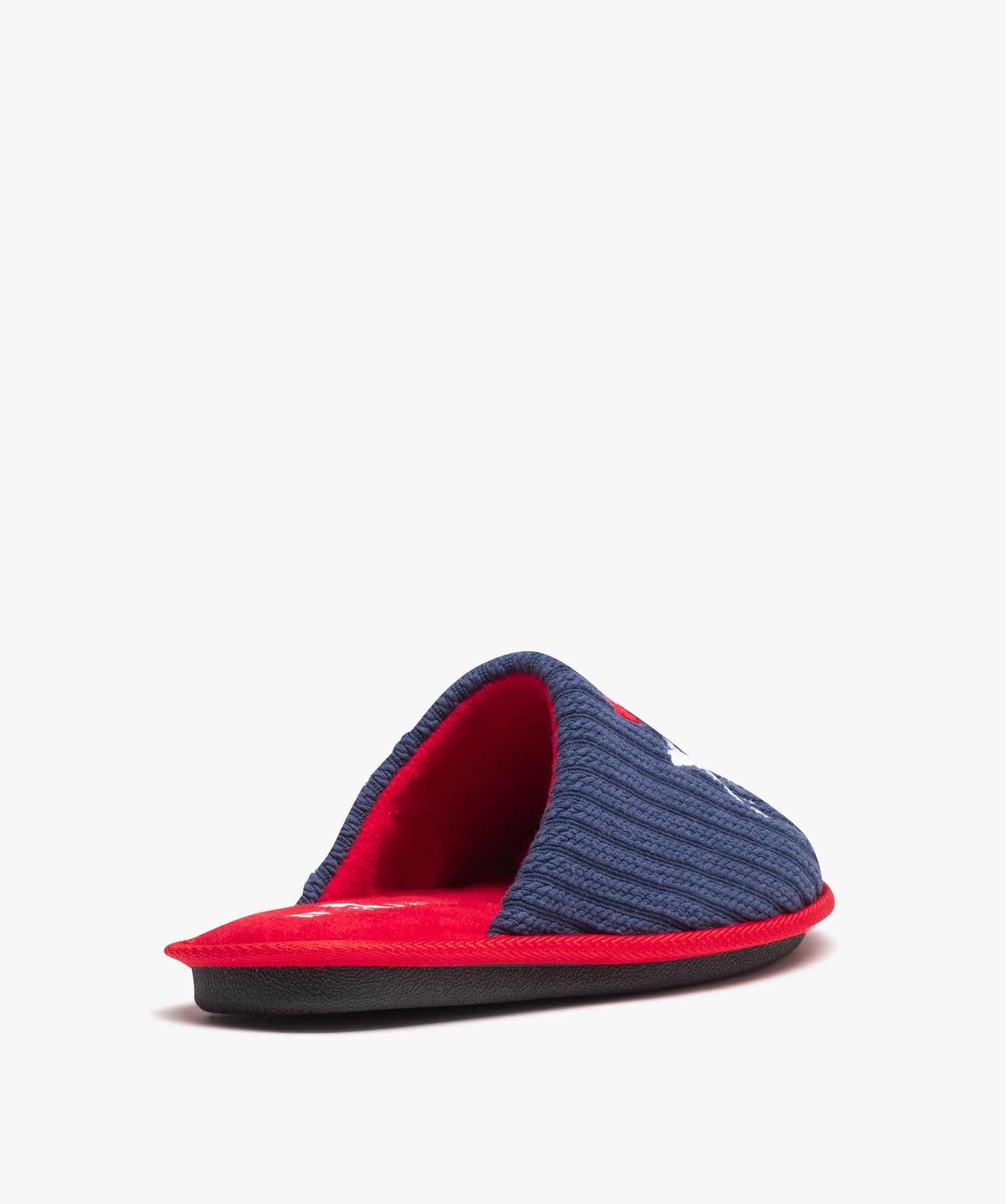 Chaussons homme mules XV de France dessus en maille bleu | GEMO