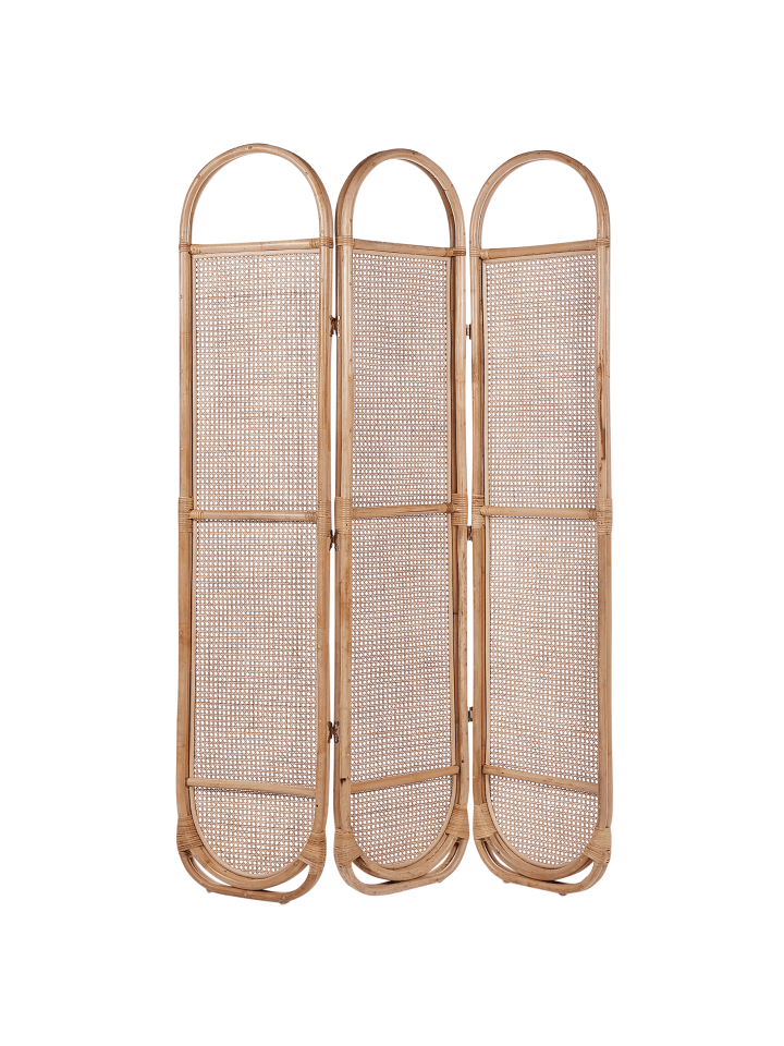 Beliani Paravent CORTONA in /Heller Holzfarbton - (W) 118 x (H) 180 x (L) 3 cm günstig kaufen onesize