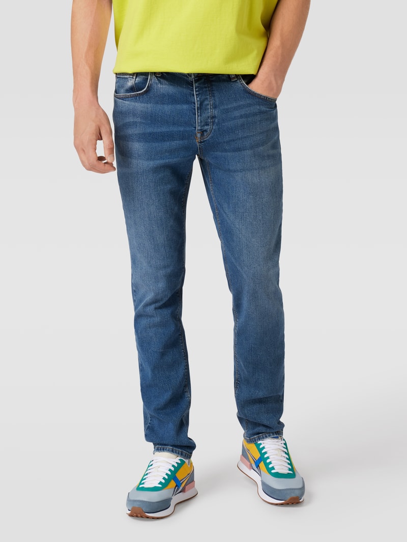 Slim Fit Jeans mit Stretch-Anteil in dunkelblau