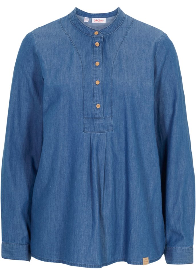 Jeans-Tunikabluse aus Bio-Baumwolle