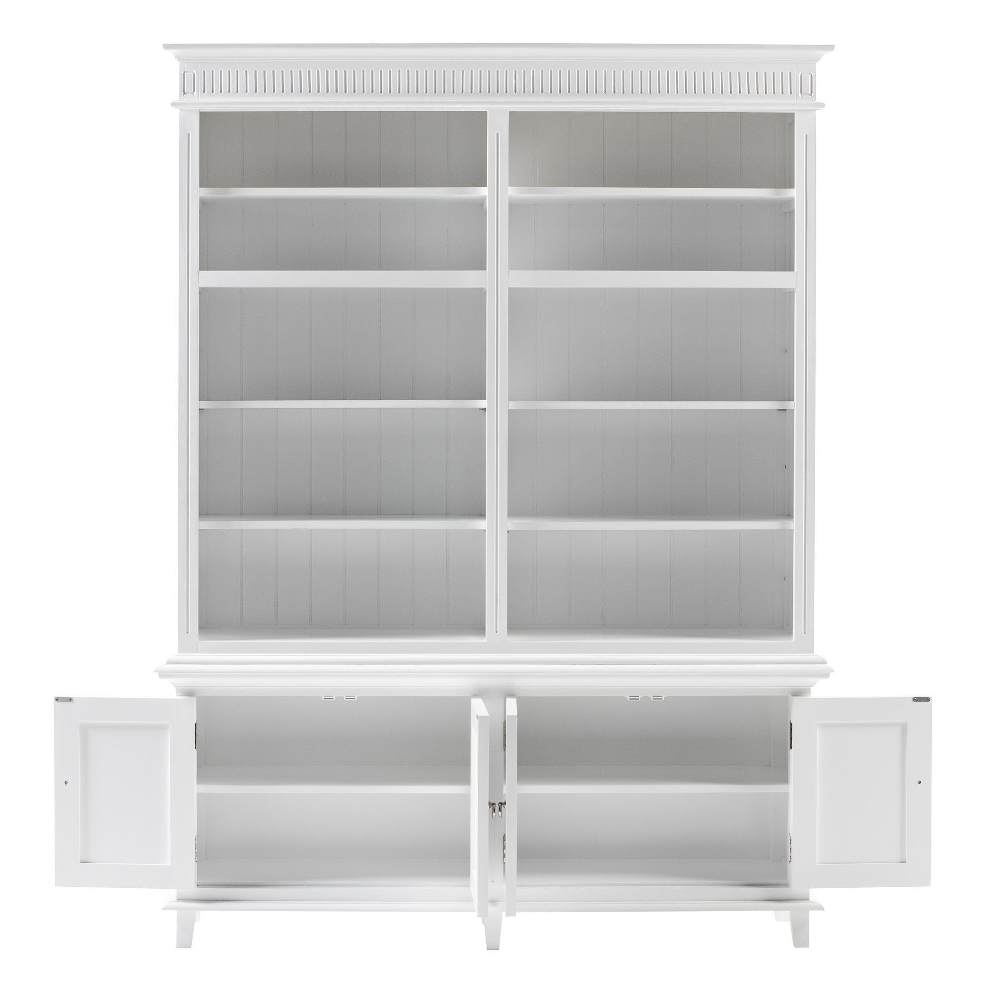 Novasolo Küchenbuffet Skansen Verstellbare Regale, Double-Bay Hutch Kabinett