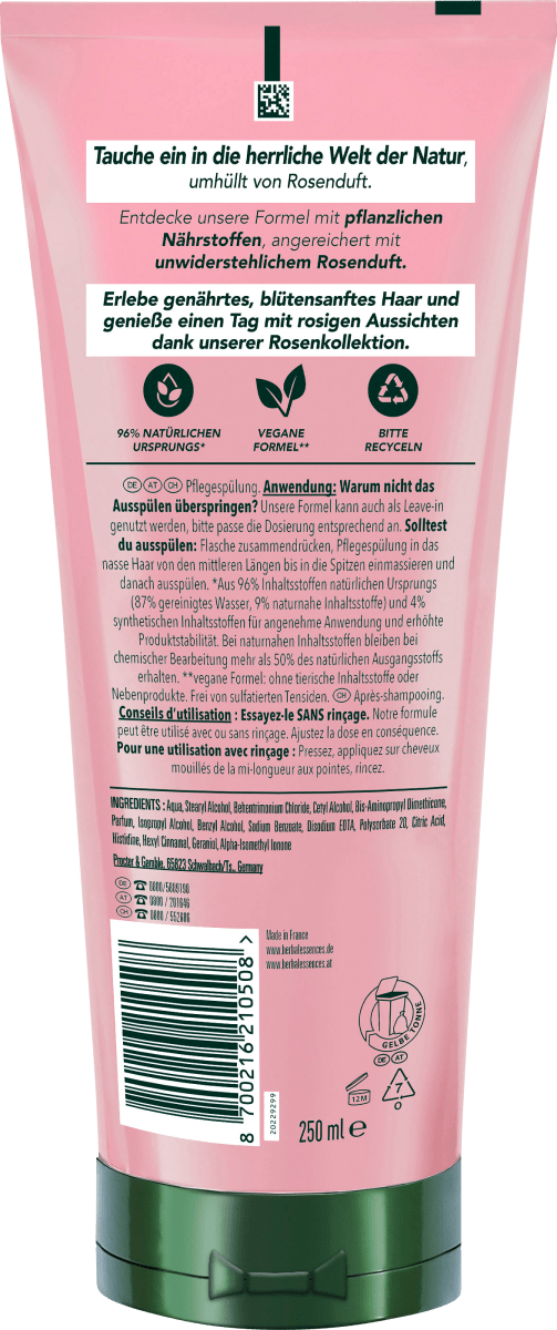 Conditioner Blütensanft Rosenduft, 250 ml
