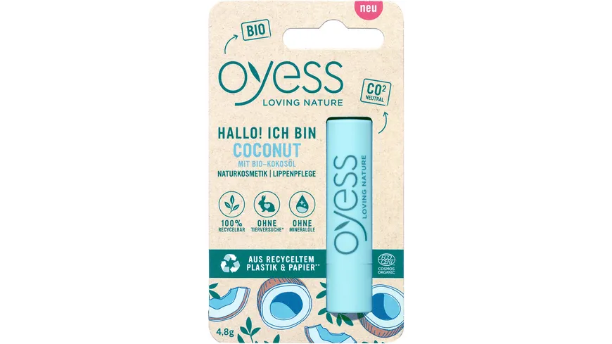 OYESS Lippenbalsamstift Coconut 4.8 g