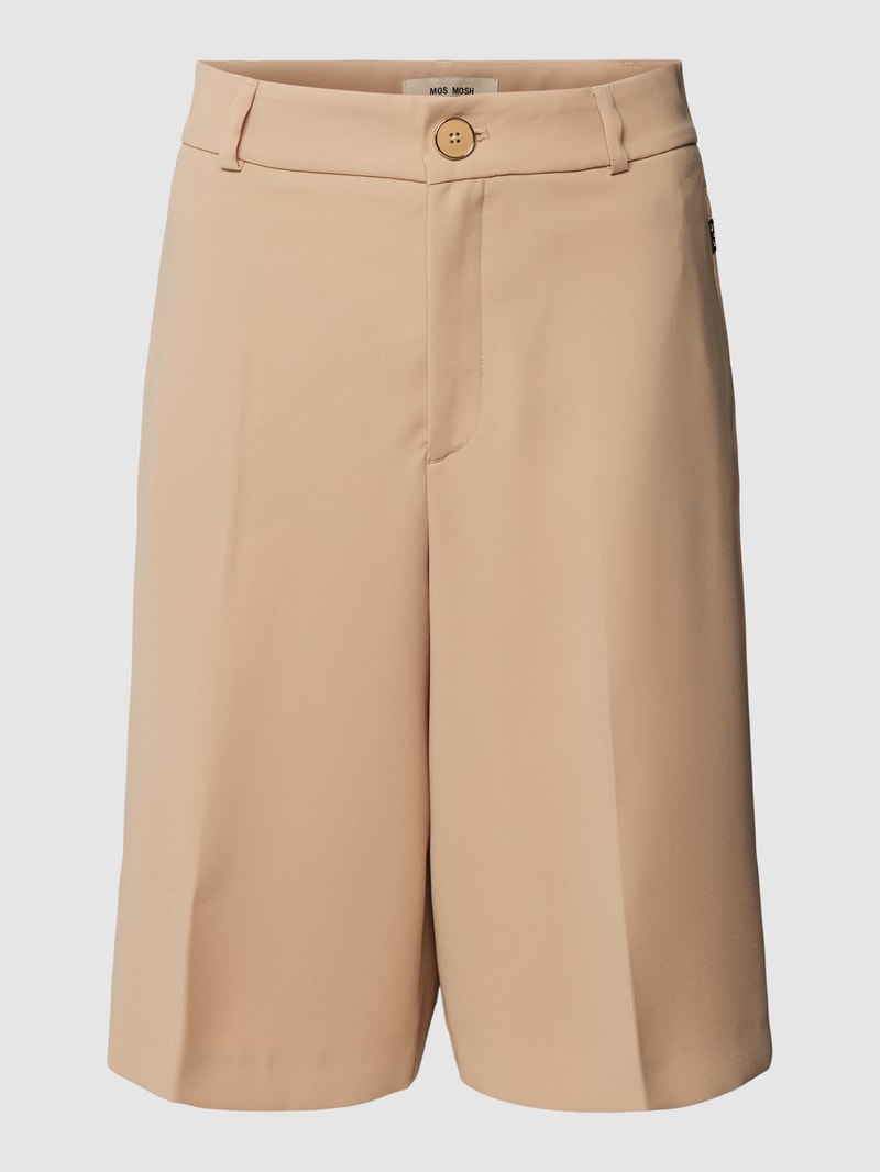 Bermudas mit Label-Detail Modell 'Jules Leia' in beige