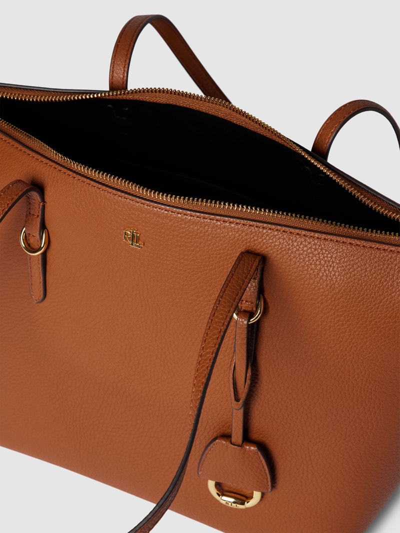 Tote Bag in Leder-Optik Modell 'KEATON' in cognac