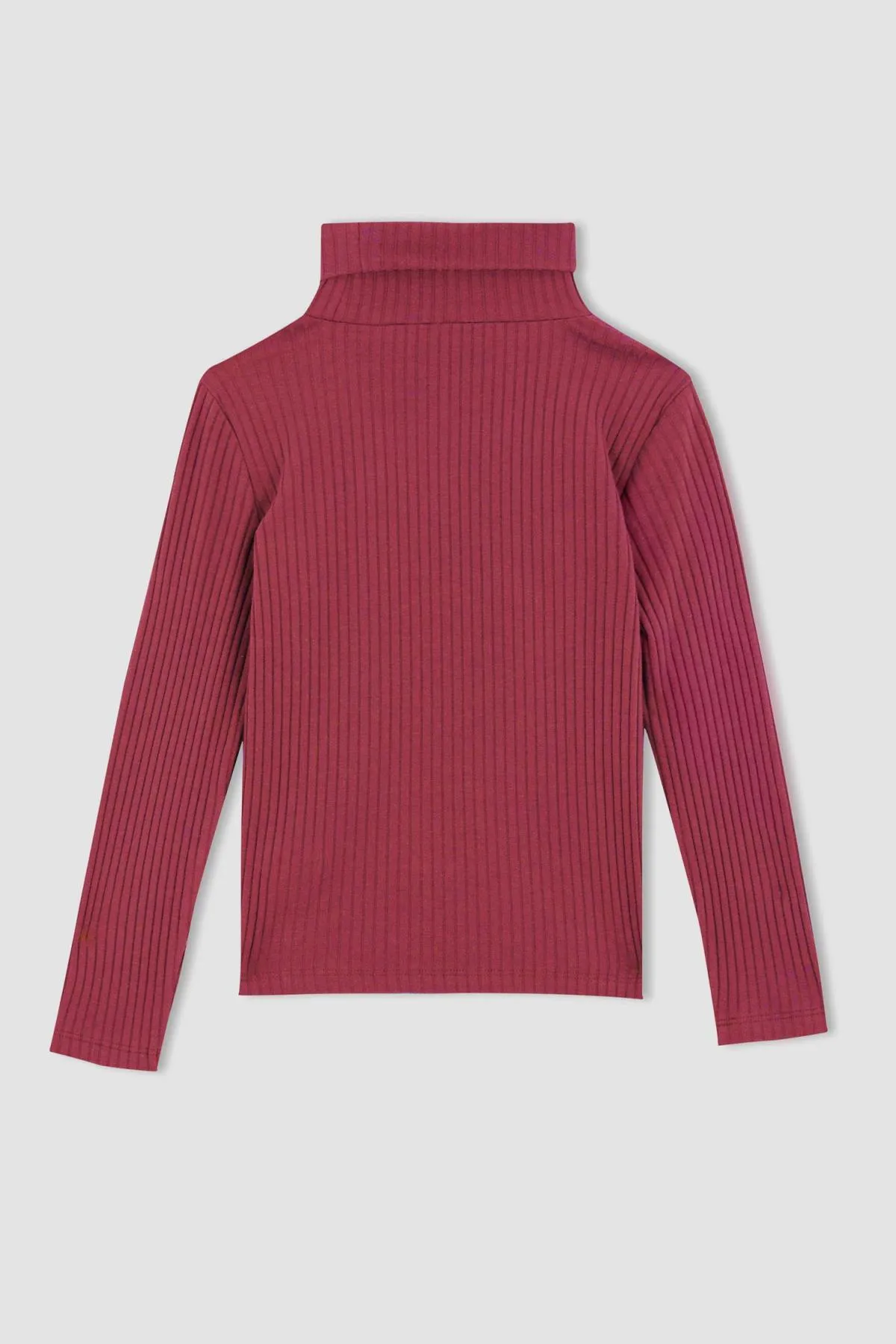 DeFacto  Geripptes Camisole-Langarm-T-Shirt mit Rollkragen für Mädchen