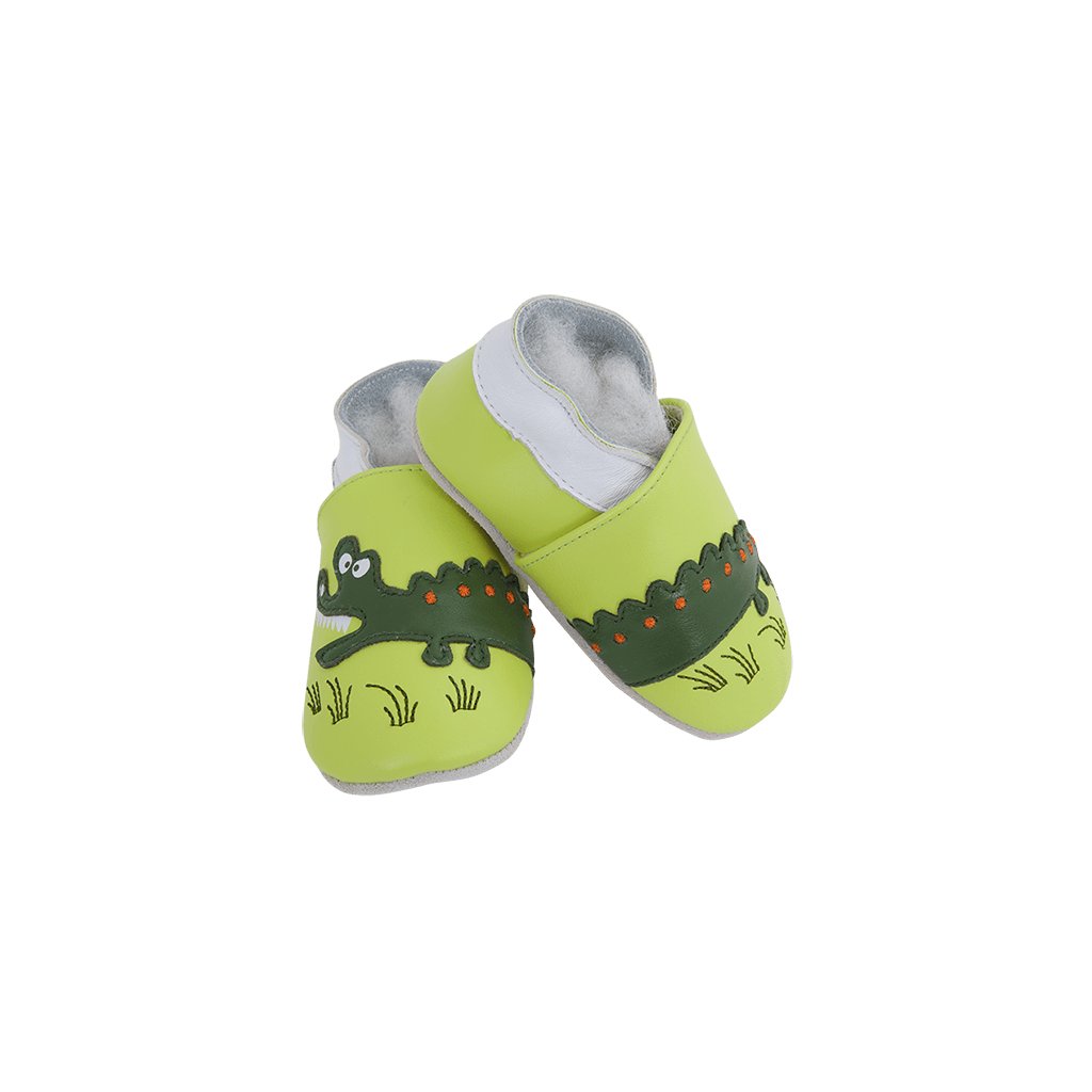 Lait et Miel Croc'savane Krabbelschuhe mit Krokodil