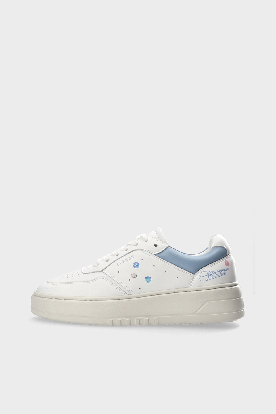 CPH MELBOURNE - leather - white/light blue