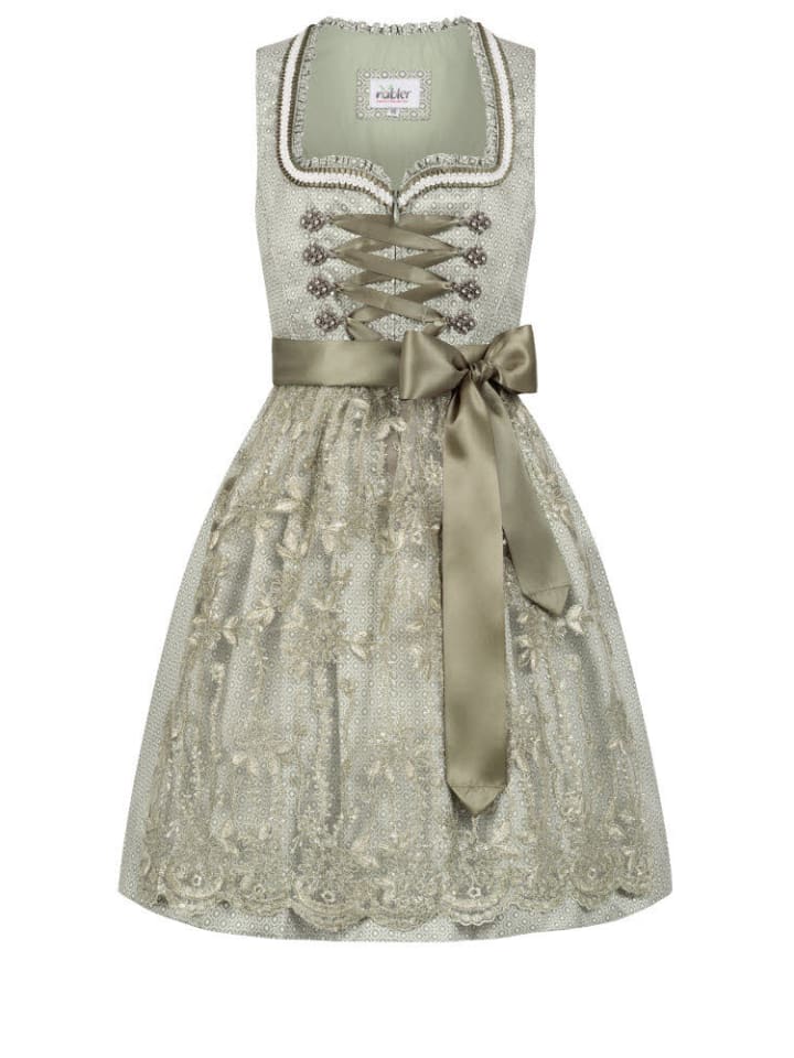Nübler Mini-Dirndl Vivian in Grün günstig kaufen