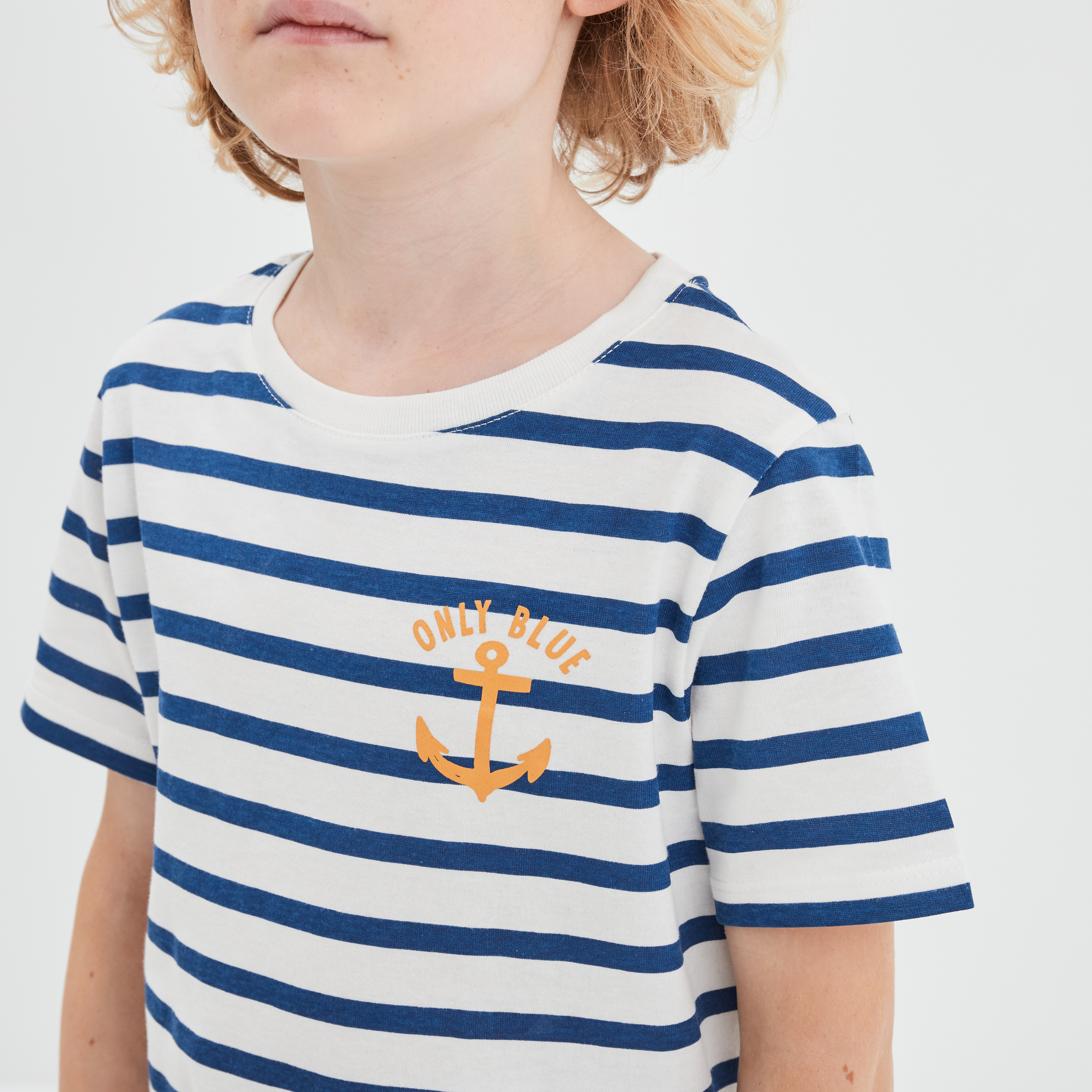 T-shirt manches courtes ecru garçon | La Halle