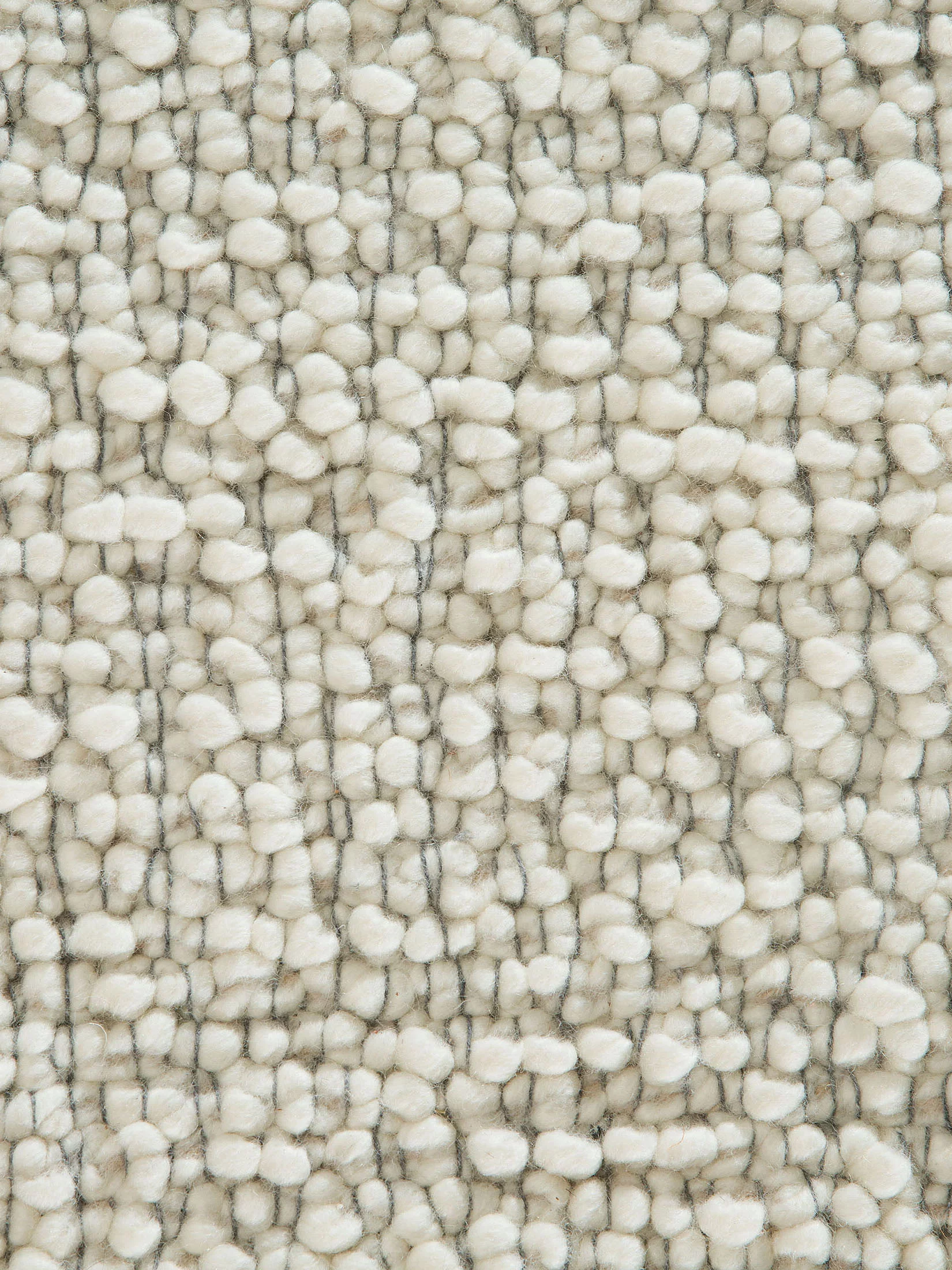 Solberga Woll-Teppich, Grey´n White
