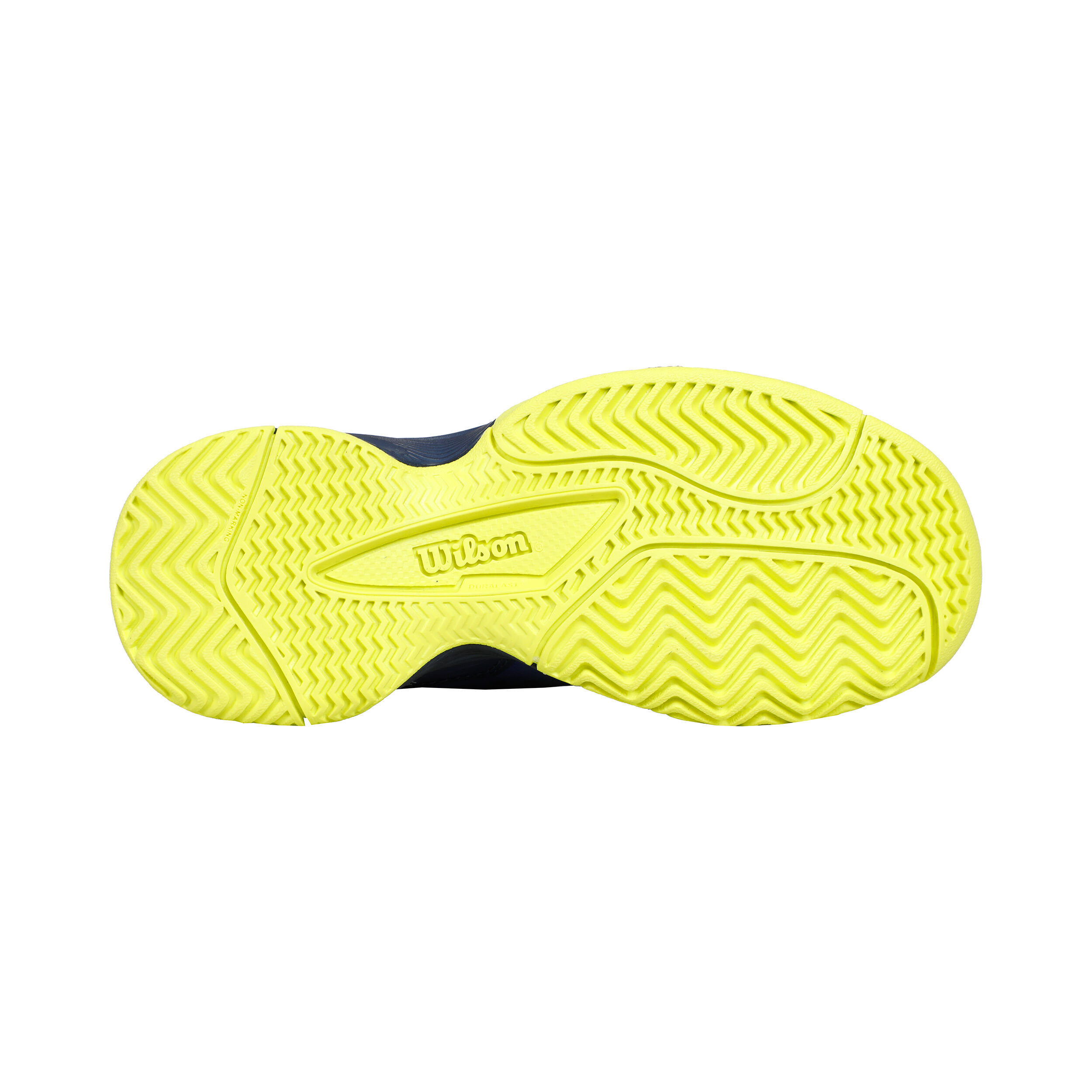 RUSH PRO AC Allcourtschuh Kinder - Blau, Neongelb