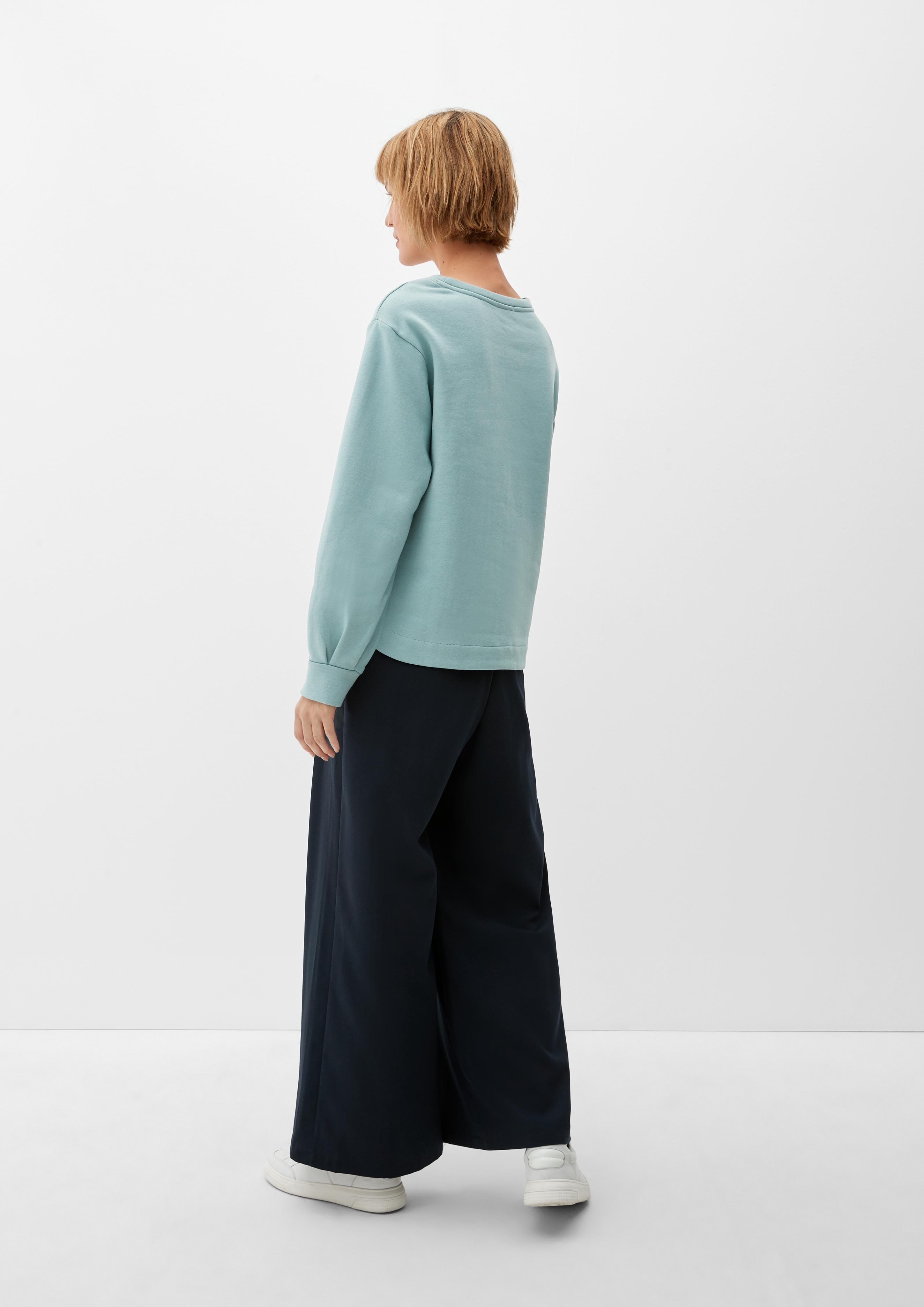Sweatshirt mit abgerundetem Saum  2121410-7218