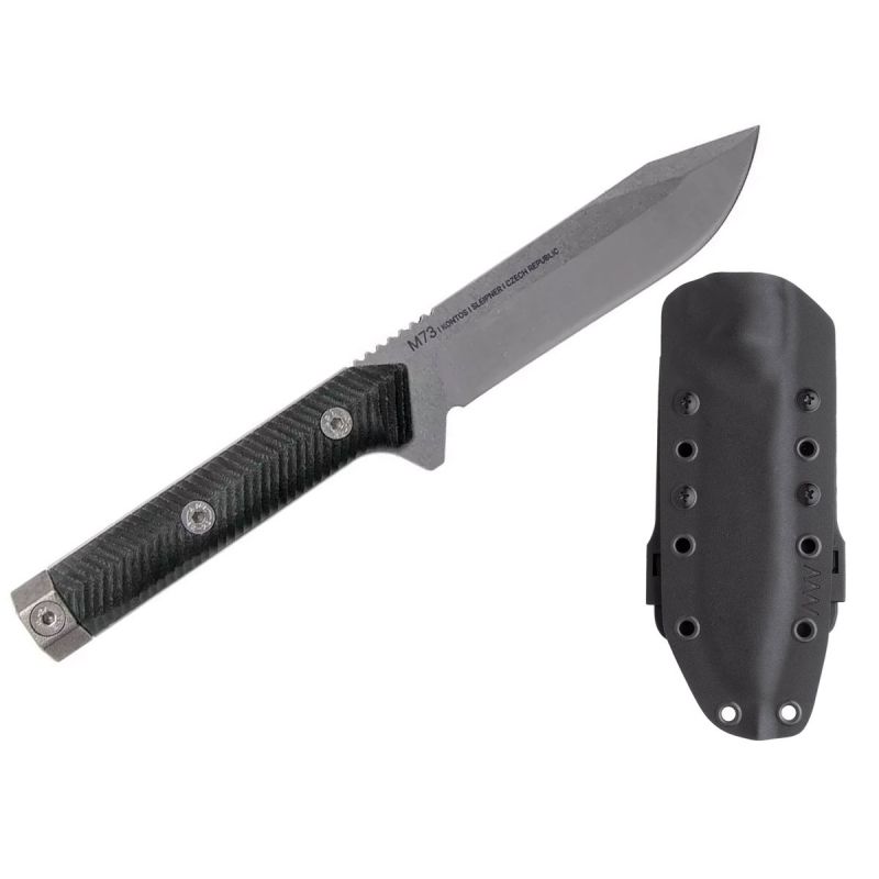 ANV Knives M73 Stonewash Micarta Black ANVM73-003