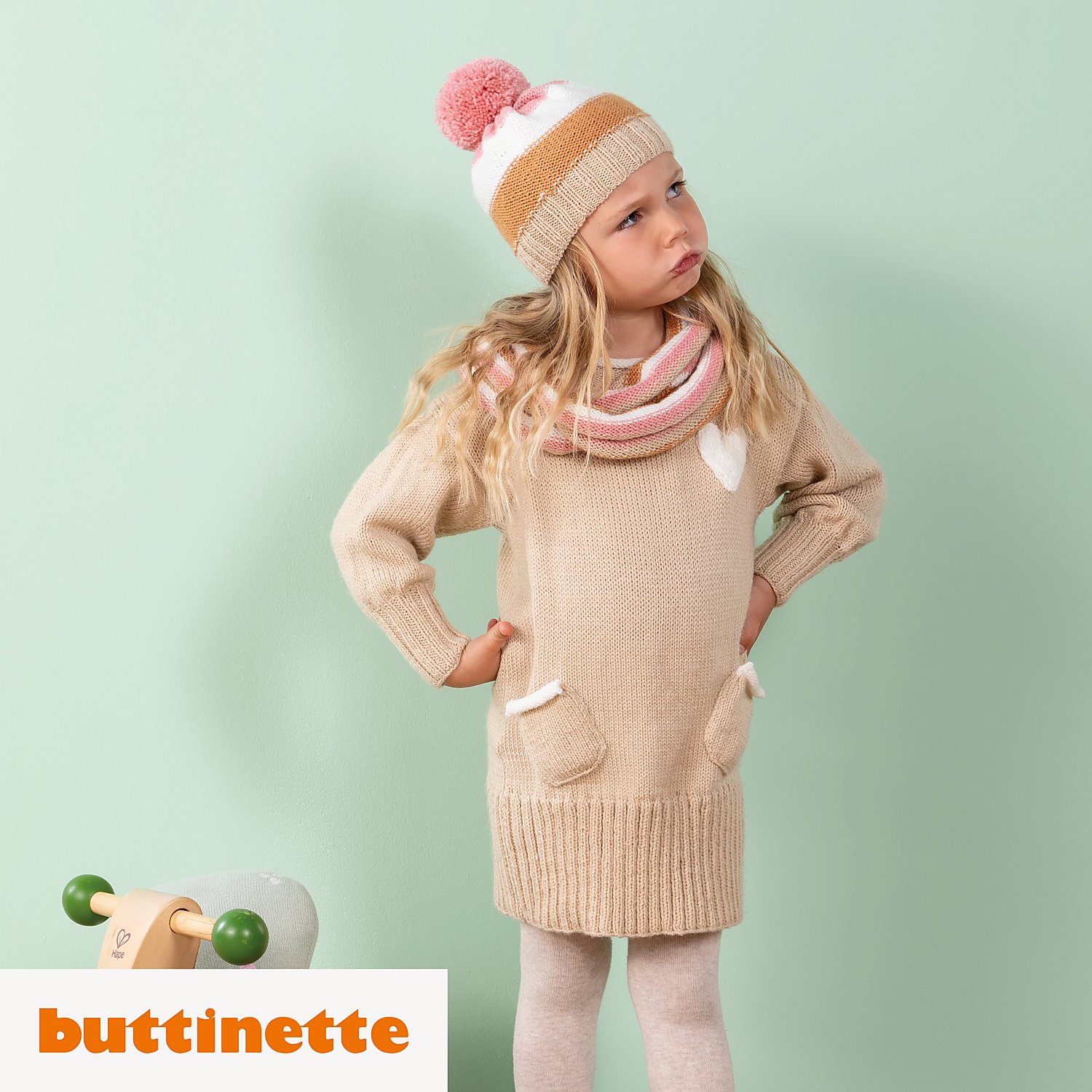 Strickanleitung – Mädchenkleid aus Woll Butt Venia