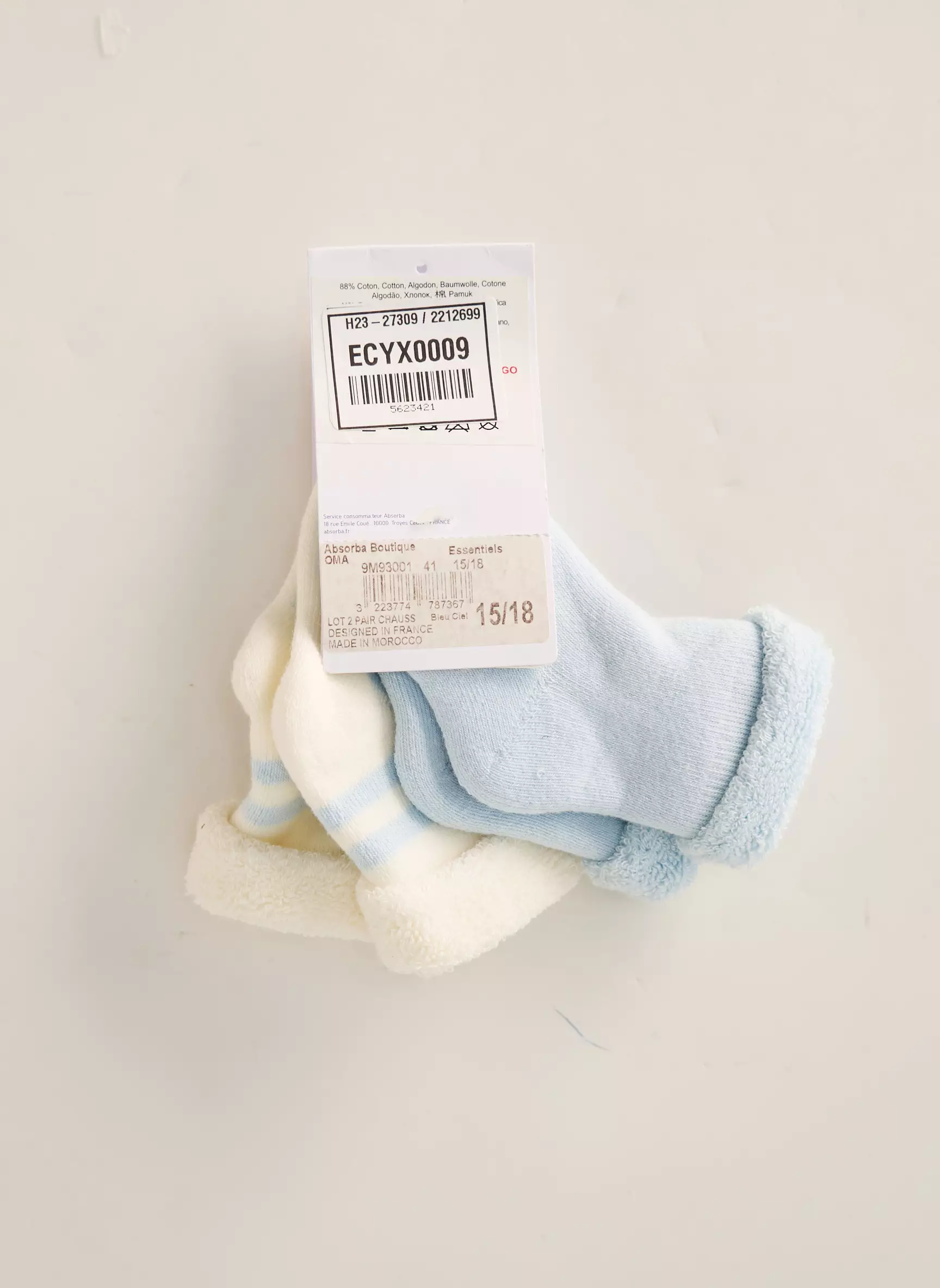 Absorba Chaussette Enfant couleur bleu