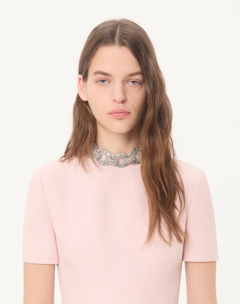 Broderet Crepe Couture Midi-kjole