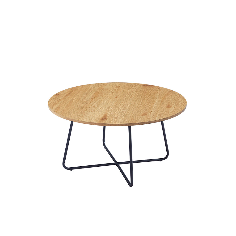 Home Deluxe HOME DELUXE Couchtisch Rund NOVARA -  Oiled Oak