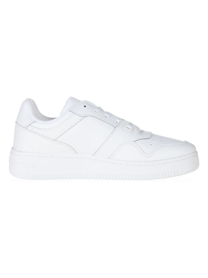 Tommy Hilfiger Shoes Leder-Sneakers in Weiß günstig kaufen