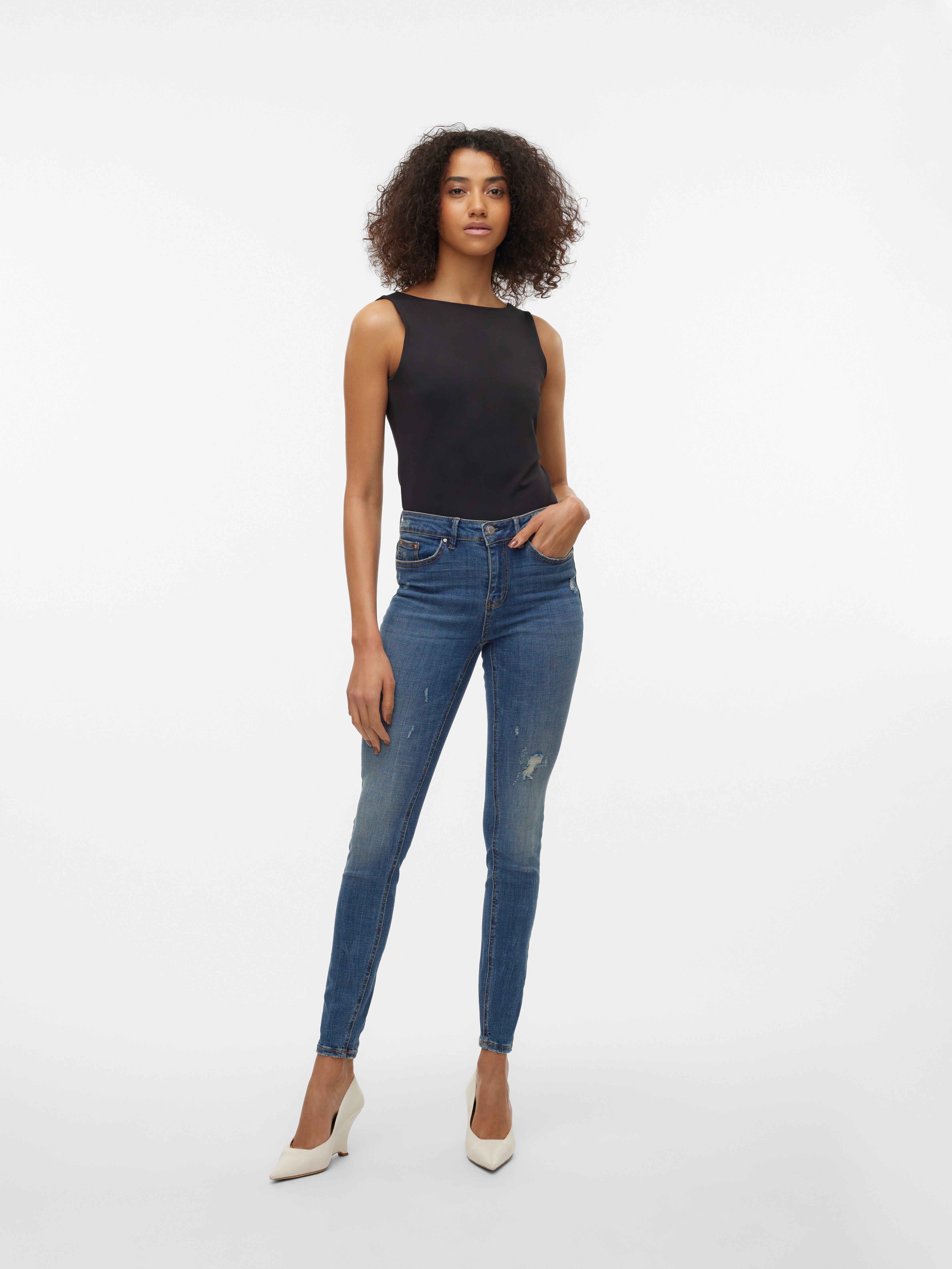 VMFLASH Mid Rise Skinny Fit Jeans