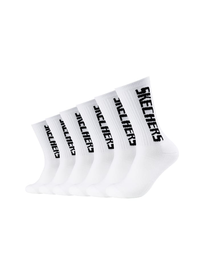 Skechers Tennissocken 6er Pack cushioned in Weiß günstig kaufen 39-42