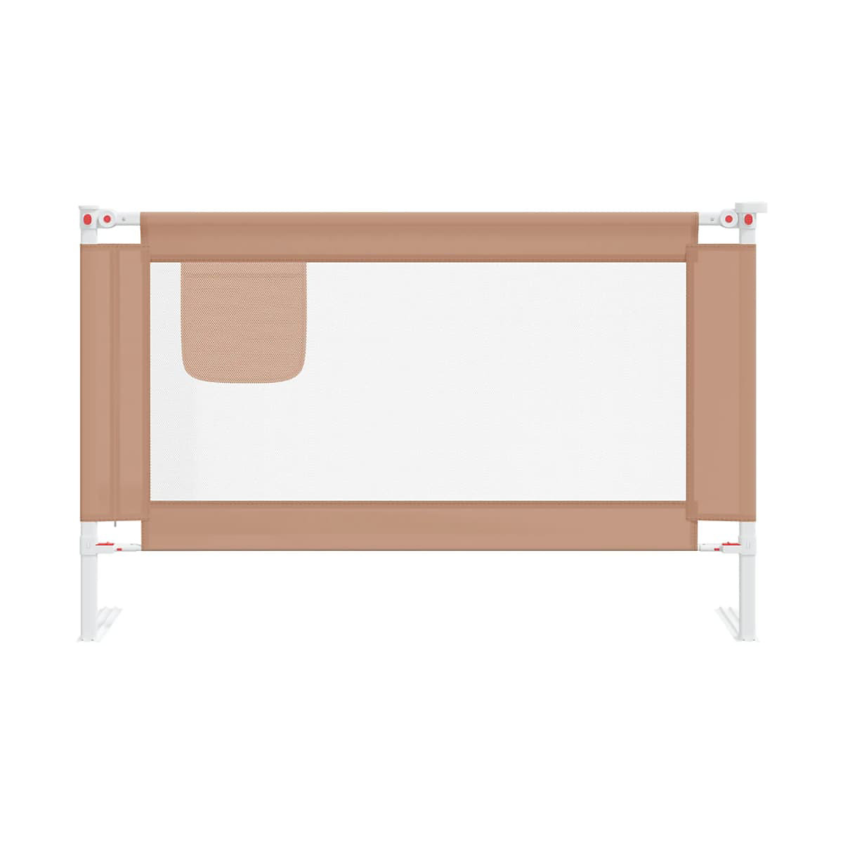 Kleinkind-Bettschutzgitter Taupe 120x25 cm Stoff