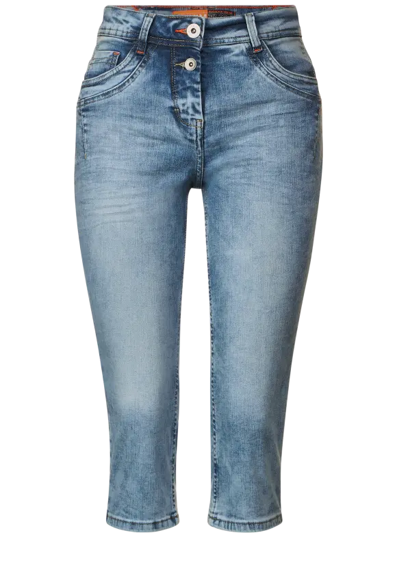 CECIL Slim Fit Jeans in 3/4-Länge