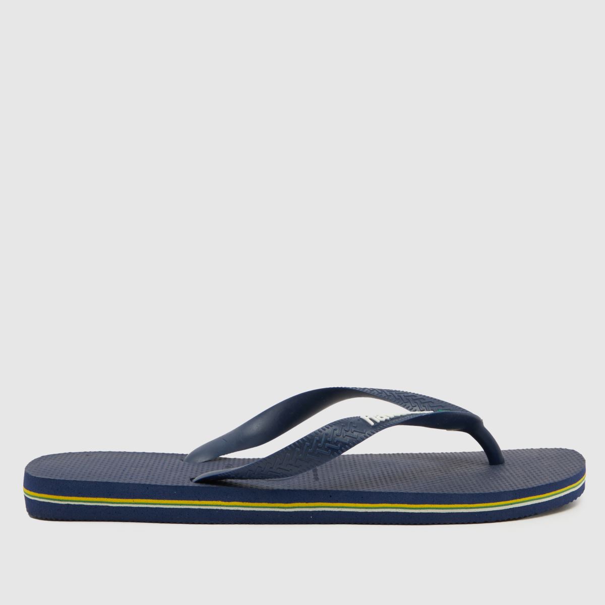 Marinblå sandaler med logotyp Havaianas brasil