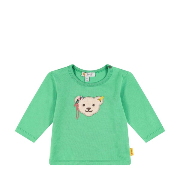 T-Shirt langarm, hellgrün für Mädchen