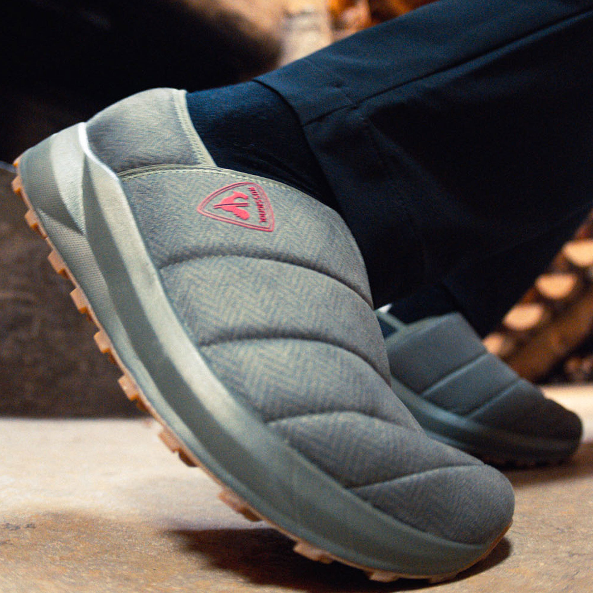 Chaussons d'hiver Unisex Chalet Vert kaki