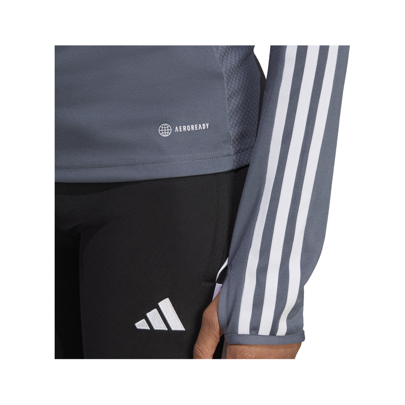 adidas Tiro 23 League HalfZip Sweatshirt Damen Grau