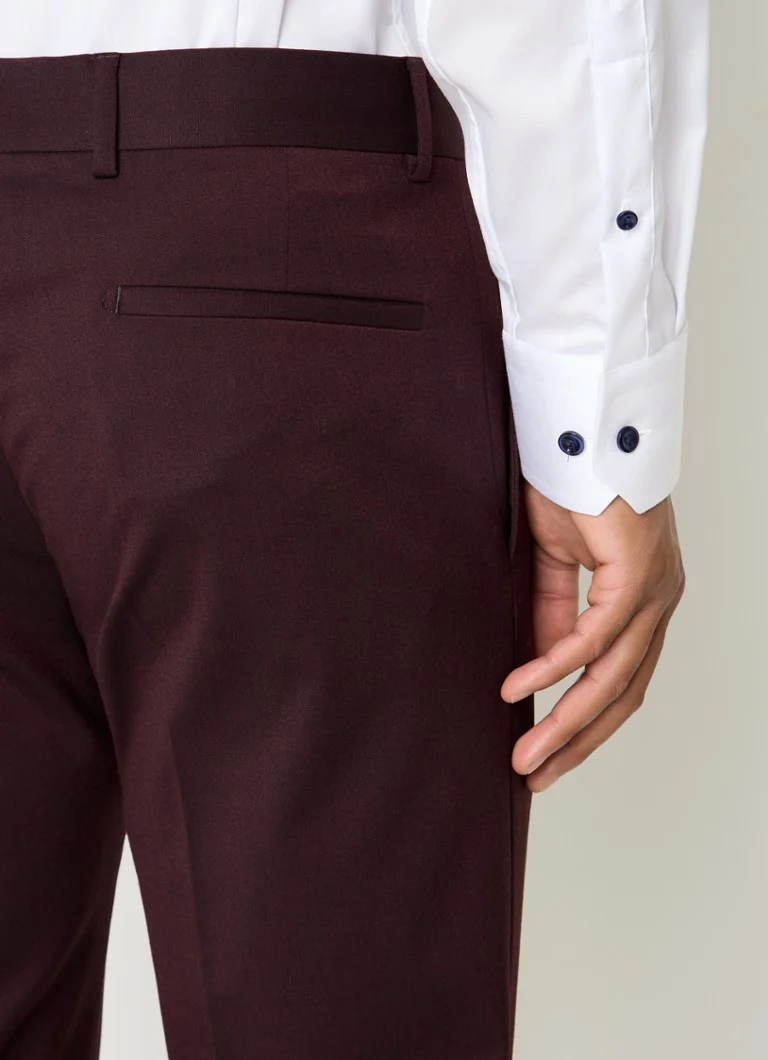 Strellson Melwin slim fit trousers in wool blend with side pockets