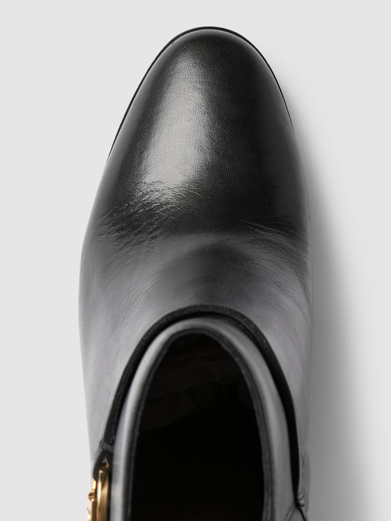 Stiefel mit Label-Details Modell 'MAXIE' in schwarz