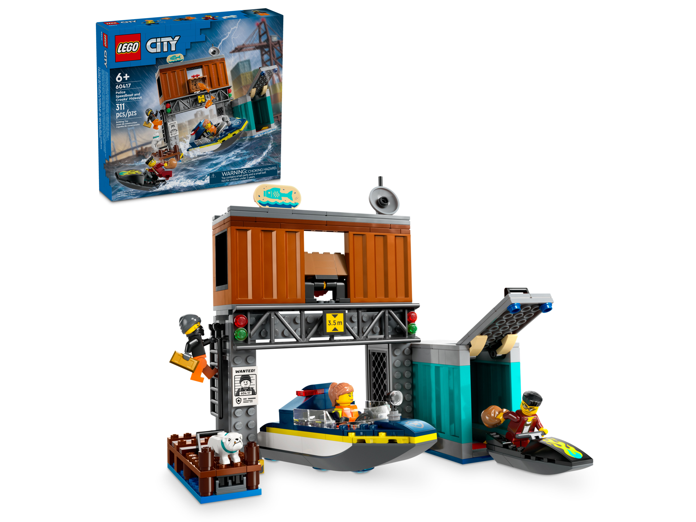 Polizeischnellboot und Ganovenversteck 60417