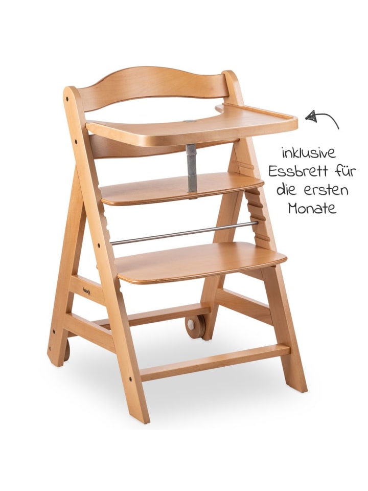 Hauck Hochstuhl Beta Plus inkl. Essbrett, Sitzkissen und in braun,beige günstig kaufen onesize