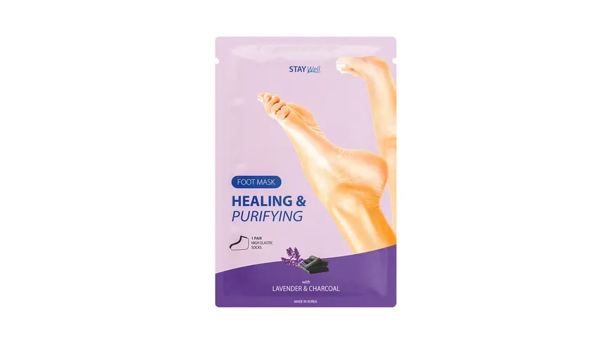 STAY Well Healing & Purifying Foot Mask CHARCOAL