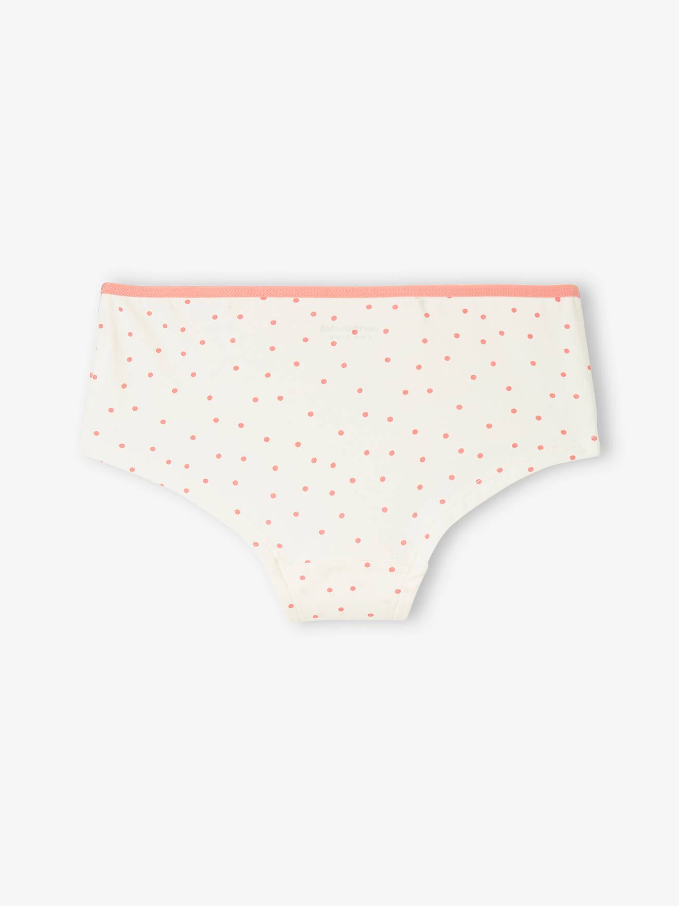 Vertbaudet 5er-Pack Mädchen Shortys, Einhorn - rosa bedruckt