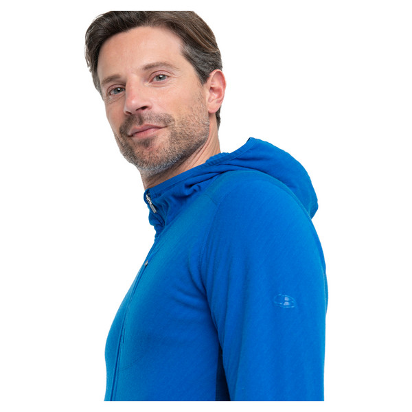 M DESCENDER LS ZIP HOOD Herren - Wolljacke