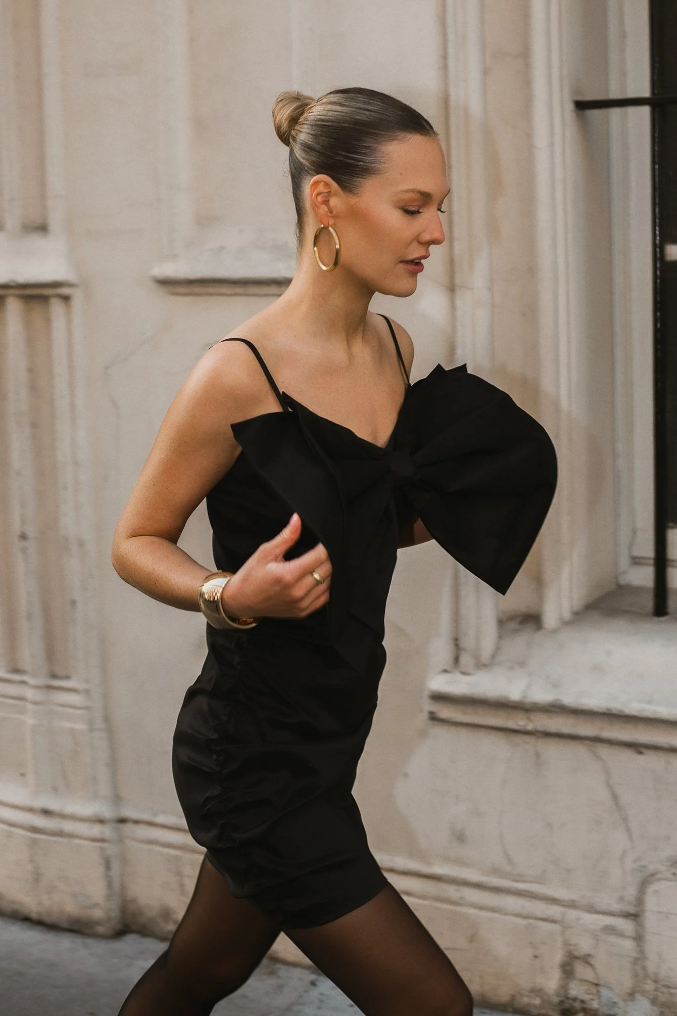 Minikleid mit großer Schleife