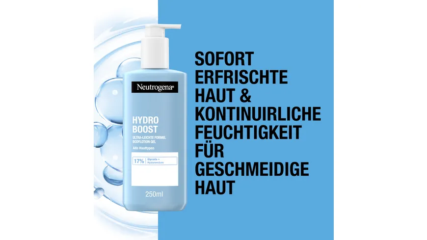 Neutrogena Hydro Boost ultra leichte Formel Bodylotion Gel 250 ml