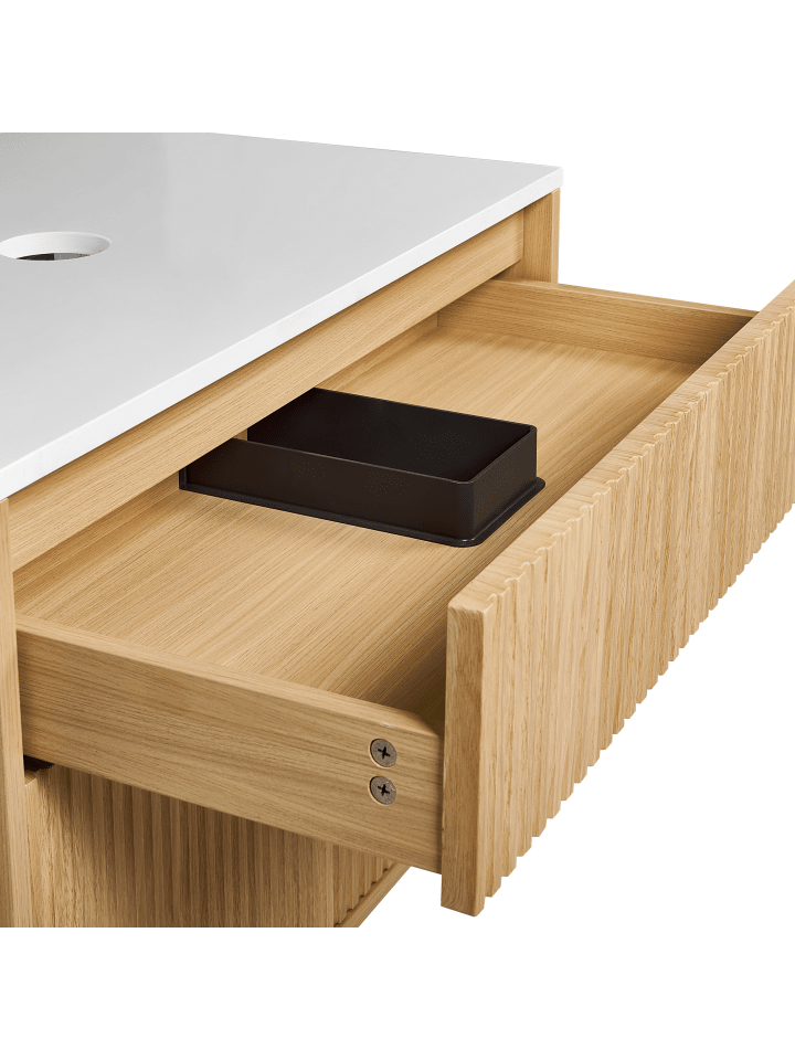 Beliani Badezimmerschrank BEXTI in Heller Holzfarbton/Weiß günstig kaufen onesize