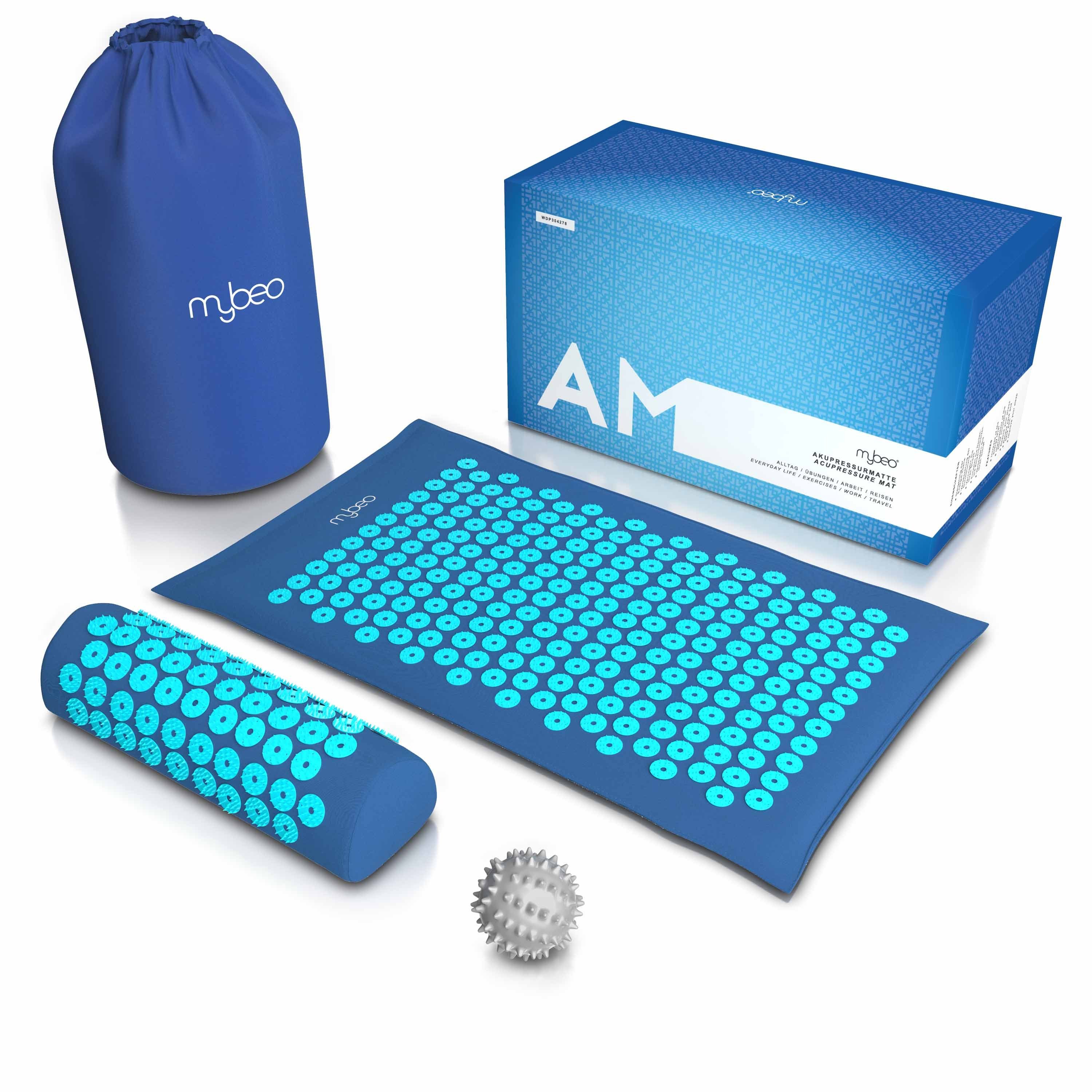 MyBeo Akupressurmatte (3-St), Matte, Kissen & Massageball, 68 x 42cm Faszienset