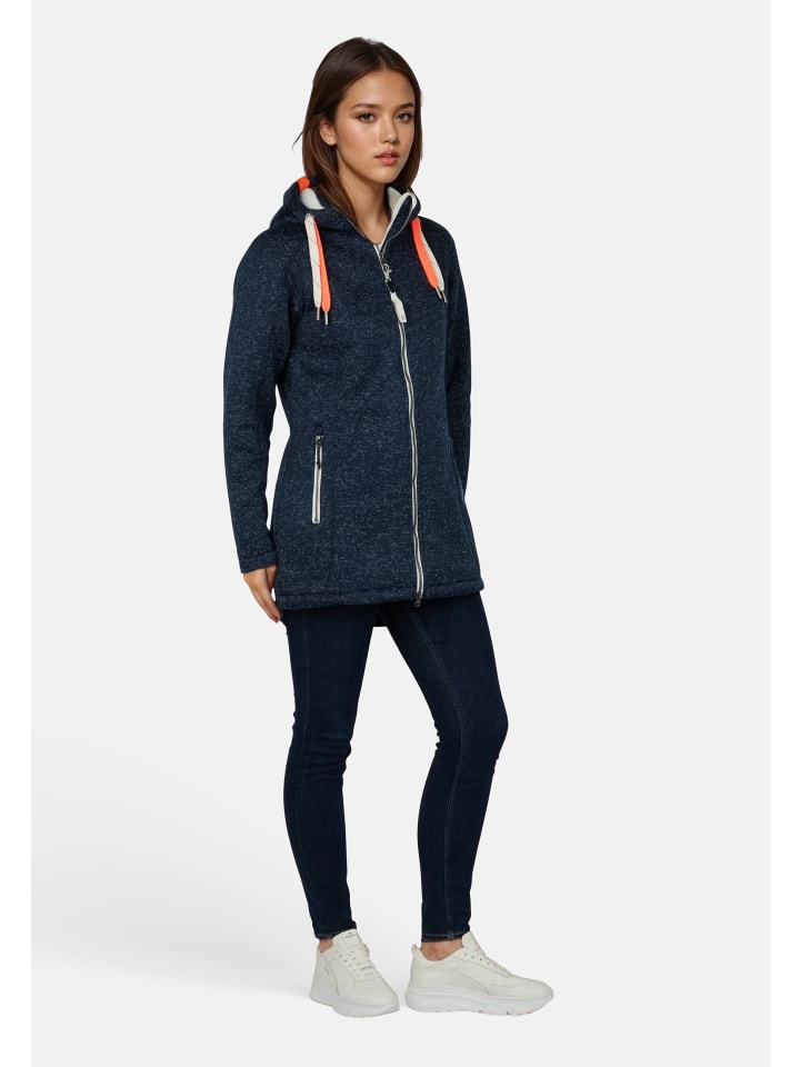 Salzhaut Strickfleecemantel Tärgern in Navy günstig kaufen