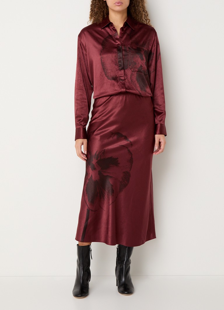 Bluză din satin cu imprimeu floral de la Max & Co.